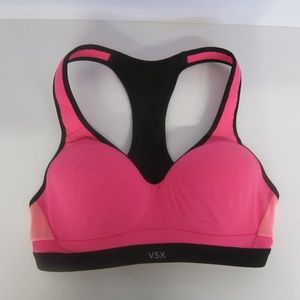Victoria Secret Pink and Black Sports Bra 34B